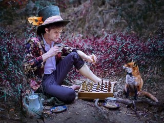 Quebra-cabeça «Hatter and Fox»