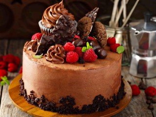 Rompecabezas «Chocolate cake»