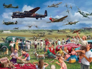 Puzzle «Aircraft show»