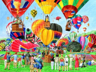 Quebra-cabeça «Air-balloons show»