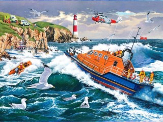 Jigsaw Puzzle «Storm in a bay»