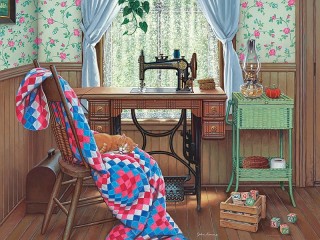 Jigsaw Puzzle «Sewing area»