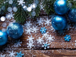 Jigsaw Puzzle «Blue snowflakes»