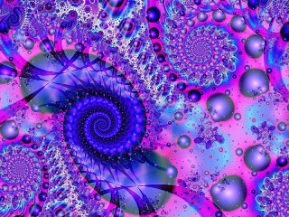Jigsaw Puzzle «Blue spiral»