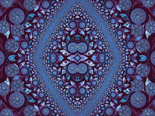 Quebra-cabeça «Blue fractal»