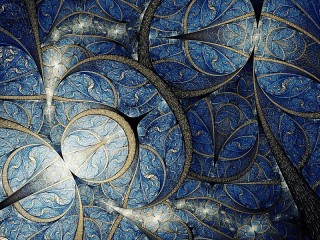 Jigsaw Puzzle «Blue abstraction»