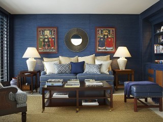 Bulmaca «Blue living room»