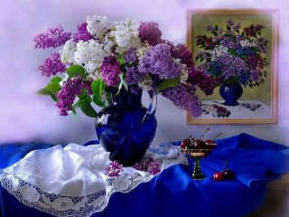 Rompecabezas «Lilacs in a jar»