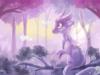 Пазл «Purple dragon»