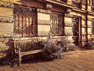 Jigsaw Puzzle «Bench under the window»