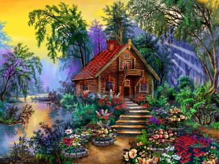 Jigsaw Puzzle «Fairy-tale house»