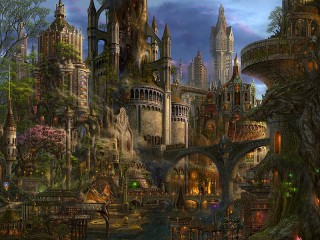 Jigsaw Puzzle «Fairytale city»