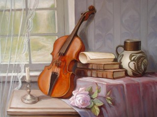 Пазл «Скрипка у окна»