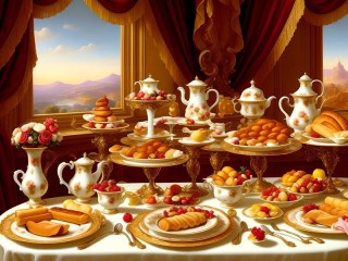 Puzzle «Sweet table»