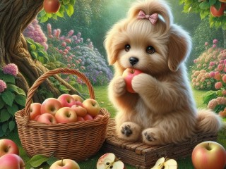 Jigsaw Puzzle «Sweet apples»