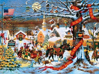 Jigsaw Puzzle «small town»