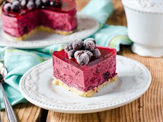 Jigsaw Puzzle «Currant cheesecake»