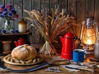 Jigsaw Puzzle «Sheaf and kettle»