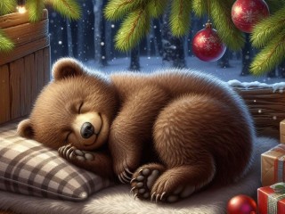 パズル «Sleeping bear cub»