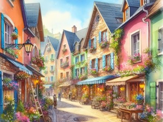 Jigsaw Puzzle «Old street»