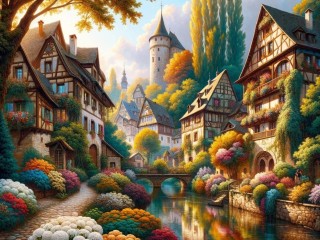 Jigsaw Puzzle «Old street»