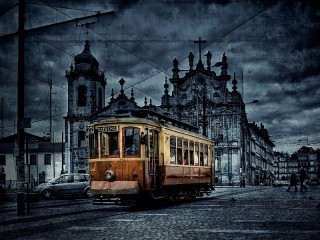 Jigsaw Puzzle «Old tram»