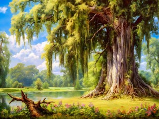 Jigsaw Puzzle «Old tree»