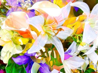 パズル «glass lilies»