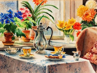 Rompecabezas «Table at the window»