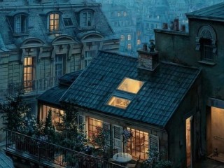 Jigsaw Puzzle «twilight in the city»