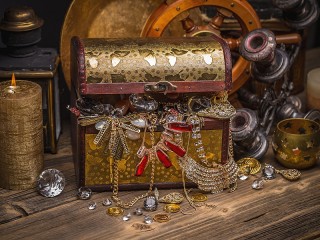 Jigsaw Puzzle «The treasure chest»