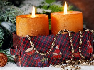 Jigsaw Puzzle «Candles in a box»