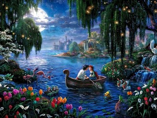 Jigsaw Puzzle «Date in the boat»