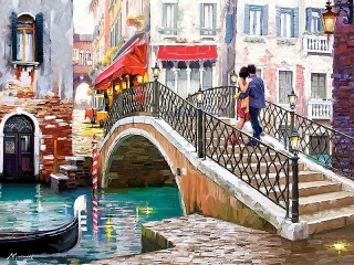 Пазл «Свидание в Венеции»