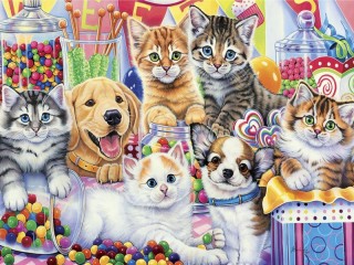 Jigsaw Puzzle «sweet things»