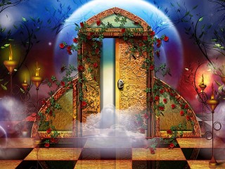Пазл «A mysterious door»
