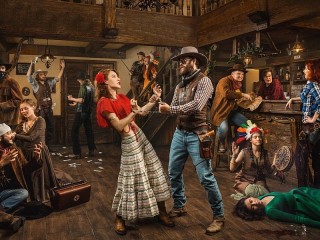 Jigsaw Puzzle «Dancing with a cowboy»
