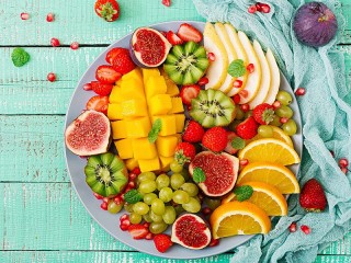 Пазл «Тарелка с фруктами»