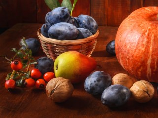 Пазл «pumpkin and plums»