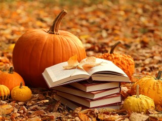 パズル «Pumpkins and books»