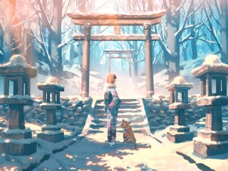 パズル «Torii in Winter»