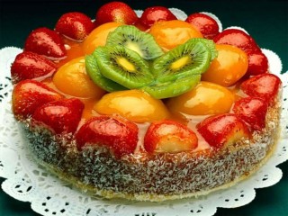 Пазл «Тортик с фруктами»