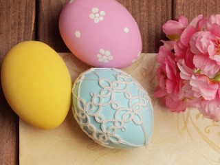 Jigsaw Puzzle «Three Easter eggs»