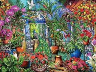 Jigsaw Puzzle «Tropical greenhouse»