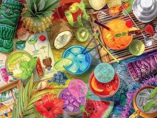 Jigsaw Puzzle «Tropical cocktail»