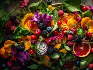 Jigsaw Puzzle «Citruses and berries»