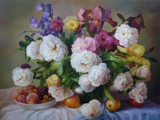 Пазл «Flowers and fruit»