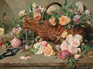 Пазл «Flowers in the basket»