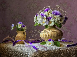 Пазл «Flowers in a vase»