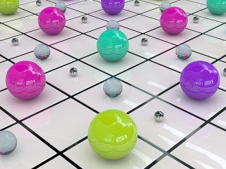 Jigsaw Puzzle «Colored balls»